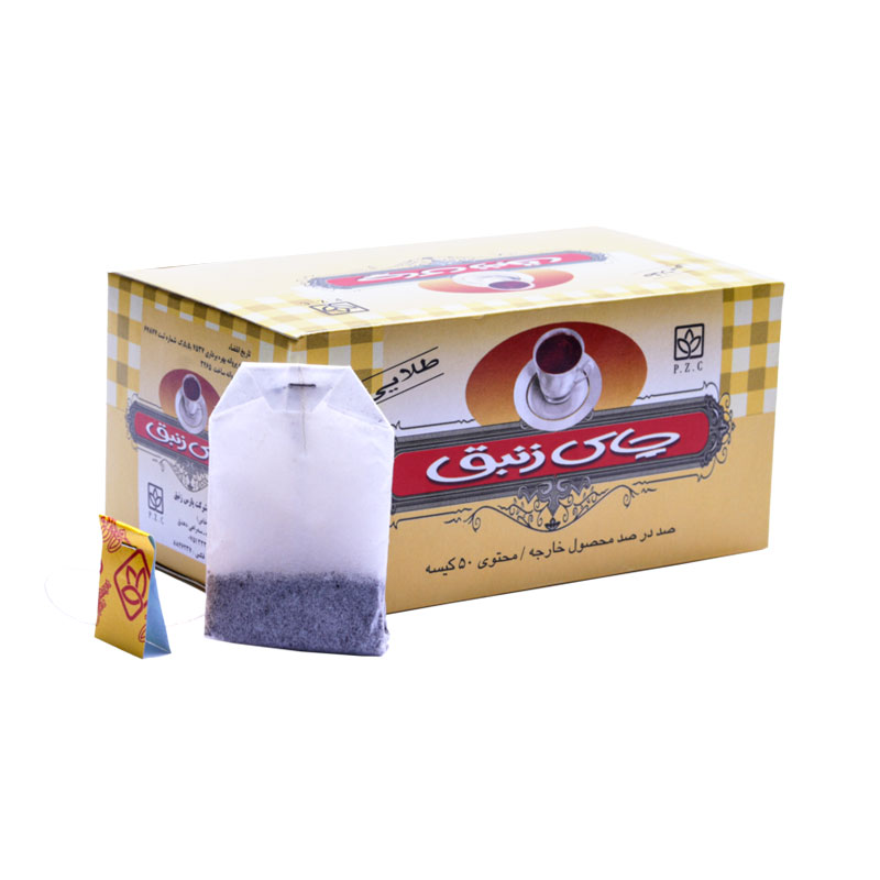 چای سیاه کیسه ای ساده بدون انولوپ 50 عددی